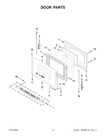 Door Parts parts for Whirlpool Range WFE550S0LZ3 from AppliancePartsPros.com