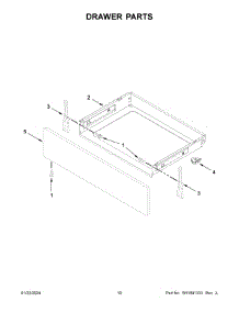 Drawer Parts parts for Whirlpool Range WFE550S0LZ3 from AppliancePartsPros.com