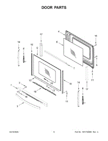 05 - Door Parts parts for Whirlpool Range WFE775H0HB5 from AppliancePartsPros.com