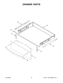06 - Drawer Parts parts for Whirlpool Range WFE775H0HB5 from AppliancePartsPros.com