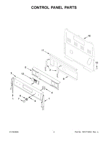 Control Panel Parts parts for Whirlpool Range WFE775H0HV5 from AppliancePartsPros.com