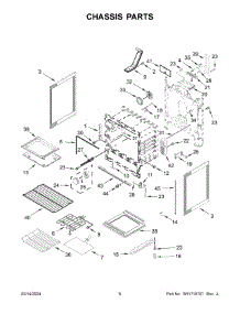 04 - Chassis Parts parts for Whirlpool Range WFE775H0HW5 from AppliancePartsPros.com