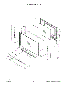 05 - Door Parts parts for Whirlpool Range WFE775H0HW5 from AppliancePartsPros.com