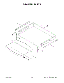 06 - Drawer Parts parts for Whirlpool Range WFE775H0HW5 from AppliancePartsPros.com