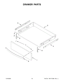 Drawer Parts parts for Whirlpool Range WFE975H0HV5 from AppliancePartsPros.com