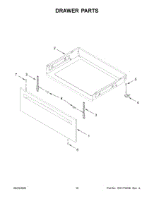 Drawer Parts parts for Whirlpool Range WFES3030RW2 from AppliancePartsPros.com