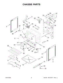 04 - Chassis Parts parts for Whirlpool Range WFES3530RB0 from AppliancePartsPros.com
