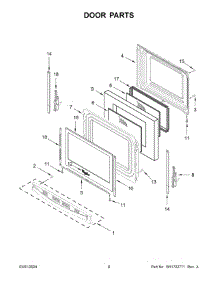 05 - Door Parts parts for Whirlpool Range WFES3530RB0 from AppliancePartsPros.com