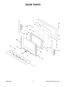 Door Parts parts for Whirlpool Range WFES3530RS0 from AppliancePartsPros.com