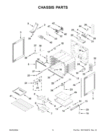 04 - Chassis Parts parts for Whirlpool Range WFES5030RB0 from AppliancePartsPros.com