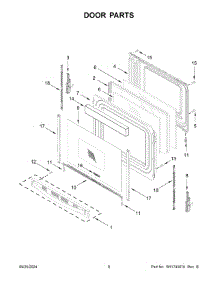 05 - Door Parts parts for Whirlpool Range WFES5030RB0 from AppliancePartsPros.com
