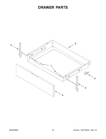06 - Drawer Parts parts for Whirlpool Range WFES5030RS0 from AppliancePartsPros.com
