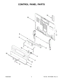 03 - Control Panel Parts parts for Whirlpool Range WFES5030RV0 from AppliancePartsPros.com