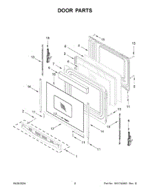 05 - Door Parts parts for Whirlpool Range WFES5030RV0 from AppliancePartsPros.com