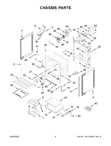 04 - Chassis Parts parts for Whirlpool Range WFES5030RZ0 from AppliancePartsPros.com