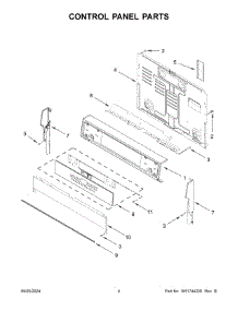 03 - Control Panel Parts parts for Whirlpool Range WFES7530RW0 from AppliancePartsPros.com