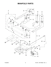 05 - Manifold Parts parts for Whirlpool Range WFG515S0MB1 from AppliancePartsPros.com