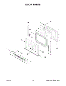 06 - Door Parts parts for Whirlpool Range WFG515S0MB1 from AppliancePartsPros.com
