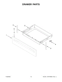 07 - Drawer Parts parts for Whirlpool Range WFG515S0MB1 from AppliancePartsPros.com