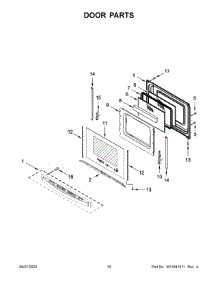 06 - Door Parts parts for Whirlpool Range WFG515S0MW0 from AppliancePartsPros.com