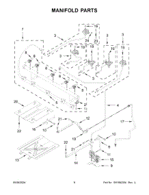 04 - Manifold Parts parts for Whirlpool Range WFG525S0JB6 from AppliancePartsPros.com