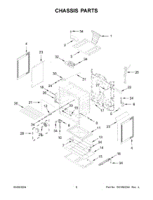 05 - Chassis Parts parts for Whirlpool Range WFG525S0JB6 from AppliancePartsPros.com