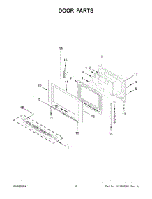 06 - Door Parts parts for Whirlpool Range WFG525S0JB6 from AppliancePartsPros.com