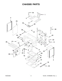 05 - Chassis Parts parts for Whirlpool Range WFG525S0JS6 from AppliancePartsPros.com