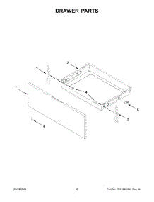 07 - Drawer Parts parts for Whirlpool Range WFG525S0JS6 from AppliancePartsPros.com