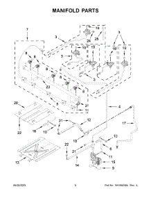 04 - Manifold Parts parts for Whirlpool Range WFG525S0JS6 from AppliancePartsPros.com