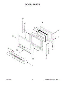 Door Parts parts for Whirlpool Range WFG525S0JT6 from AppliancePartsPros.com