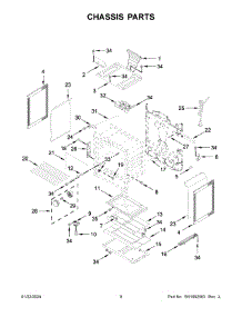 05 - Chassis Parts parts for Whirlpool Range WFG525S0JV6 from AppliancePartsPros.com