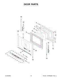06 - Door Parts parts for Whirlpool Range WFG525S0JV6 from AppliancePartsPros.com