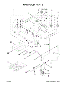 04 - Manifold Parts parts for Whirlpool Range WFG525S0JV6 from AppliancePartsPros.com