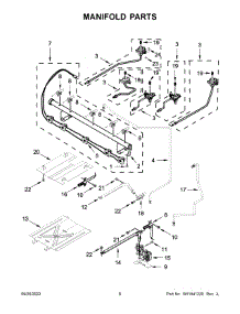 04 - Manifold Parts parts for Whirlpool Range WFG535S0LZ4 from AppliancePartsPros.com