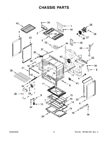 05 - Chassis Parts parts for Whirlpool Range WFG535S0LZ4 from AppliancePartsPros.com