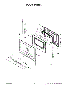 06 - Door Parts parts for Whirlpool Range WFG535S0LZ4 from AppliancePartsPros.com