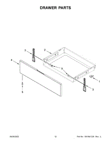 07 - Drawer Parts parts for Whirlpool Range WFG535S0LZ4 from AppliancePartsPros.com