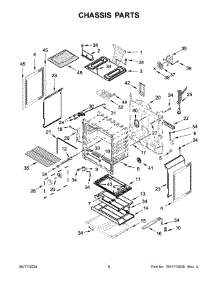05 - Chassis Parts parts for Whirlpool Range WFG550S0LB5 from AppliancePartsPros.com