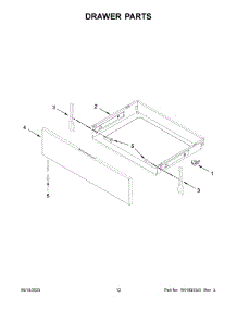 07 - Drawer Parts parts for Whirlpool Range WFG550S0LV5 from AppliancePartsPros.com
