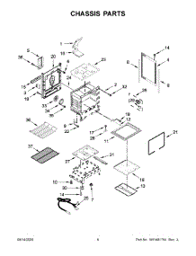04 - Chassis Parts parts for Whirlpool Range WFG775H0HB1 from AppliancePartsPros.com