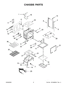 04 - Chassis Parts parts for Whirlpool Range WFG775H0HV1 from AppliancePartsPros.com