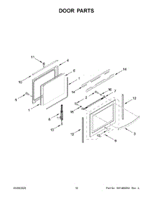06 - Door Parts parts for Whirlpool Range WFG775H0HV1 from AppliancePartsPros.com