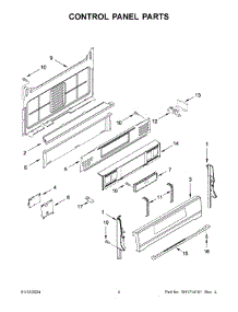 Control Panel Parts parts for Whirlpool Range WFG775H0HV6 from AppliancePartsPros.com