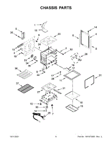 04 - Chassis Parts parts for Whirlpool Range WFG775H0HW2 from AppliancePartsPros.com