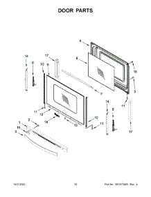 06 - Door Parts parts for Whirlpool Range WFG775H0HW2 from AppliancePartsPros.com