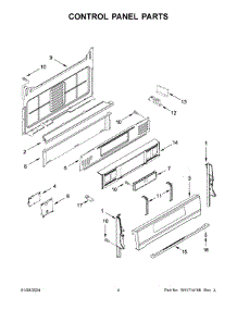 Control Panel Parts parts for Whirlpool Range WFG775H0HW6 from AppliancePartsPros.com