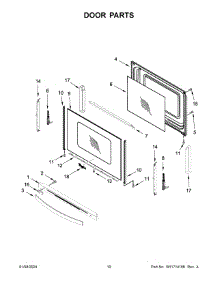 Door Parts parts for Whirlpool Range WFG775H0HW6 from AppliancePartsPros.com
