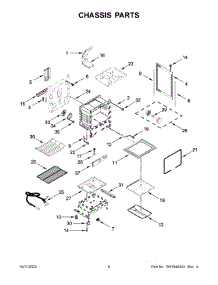 04 - Chassis Parts parts for Whirlpool Range WFG975H0HZ5 from AppliancePartsPros.com