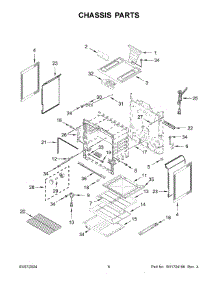 04 - Chassis Parts parts for Whirlpool Range WFGS3530RS0 from AppliancePartsPros.com